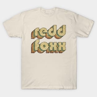 Redd Foxx // Vintage Rainbow Typography Style // 70s T-Shirt